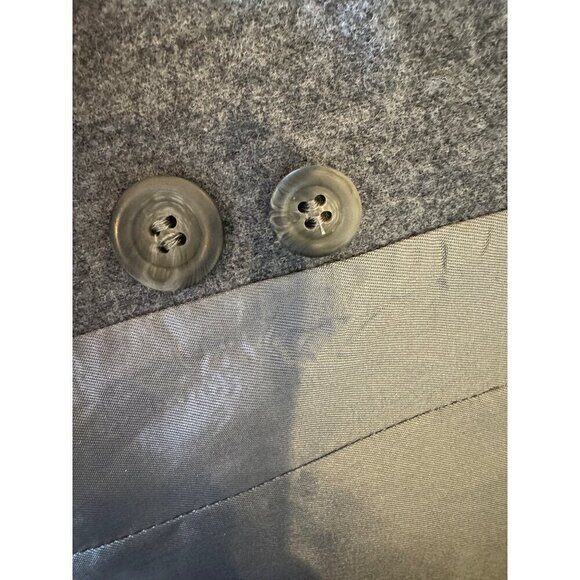 Pendleton Blazer Women 10 Gray Virgin Wool Single Breasted 3 Button Close Preppy - Picture 9 of 11